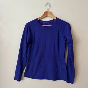 L.L. Bean Women's Sunsmart Everyday Long Sleeve Top Purple Size Small